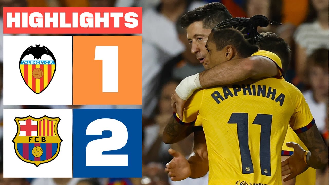VALENCIA CF 1 - 2 FC BARCELONA | RESUMEN LALIGA EA SPORTS backdrop