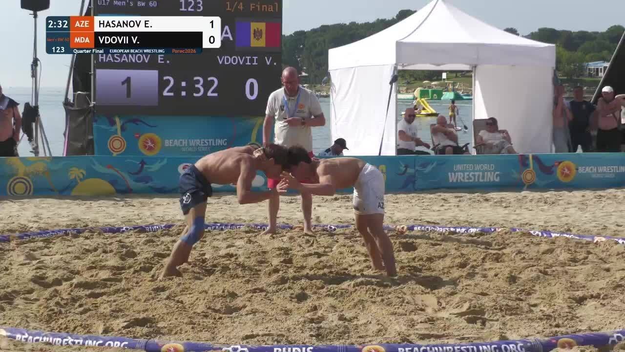 Eljan HASANOV (AZE) vs. Victor VDOVII (MDA) • Quarter Final • Men's BW 60Kg background