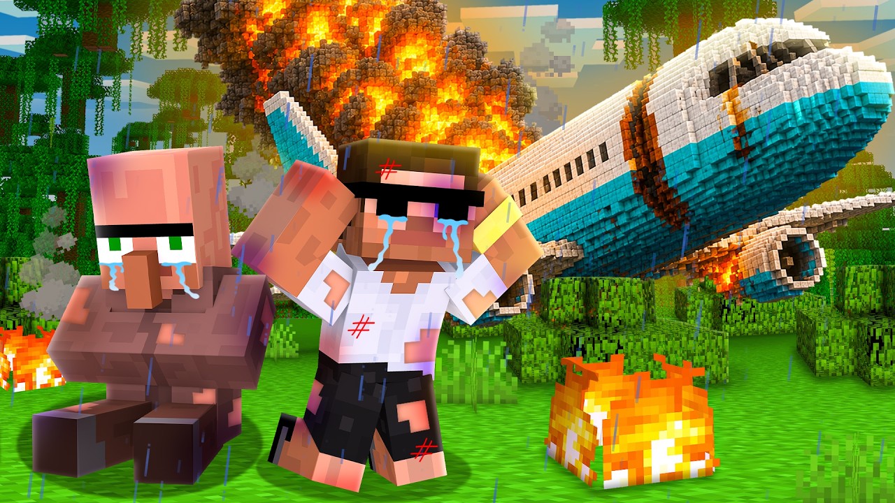 We Got Stuck in a Scary Jungle in Minecraft.. background