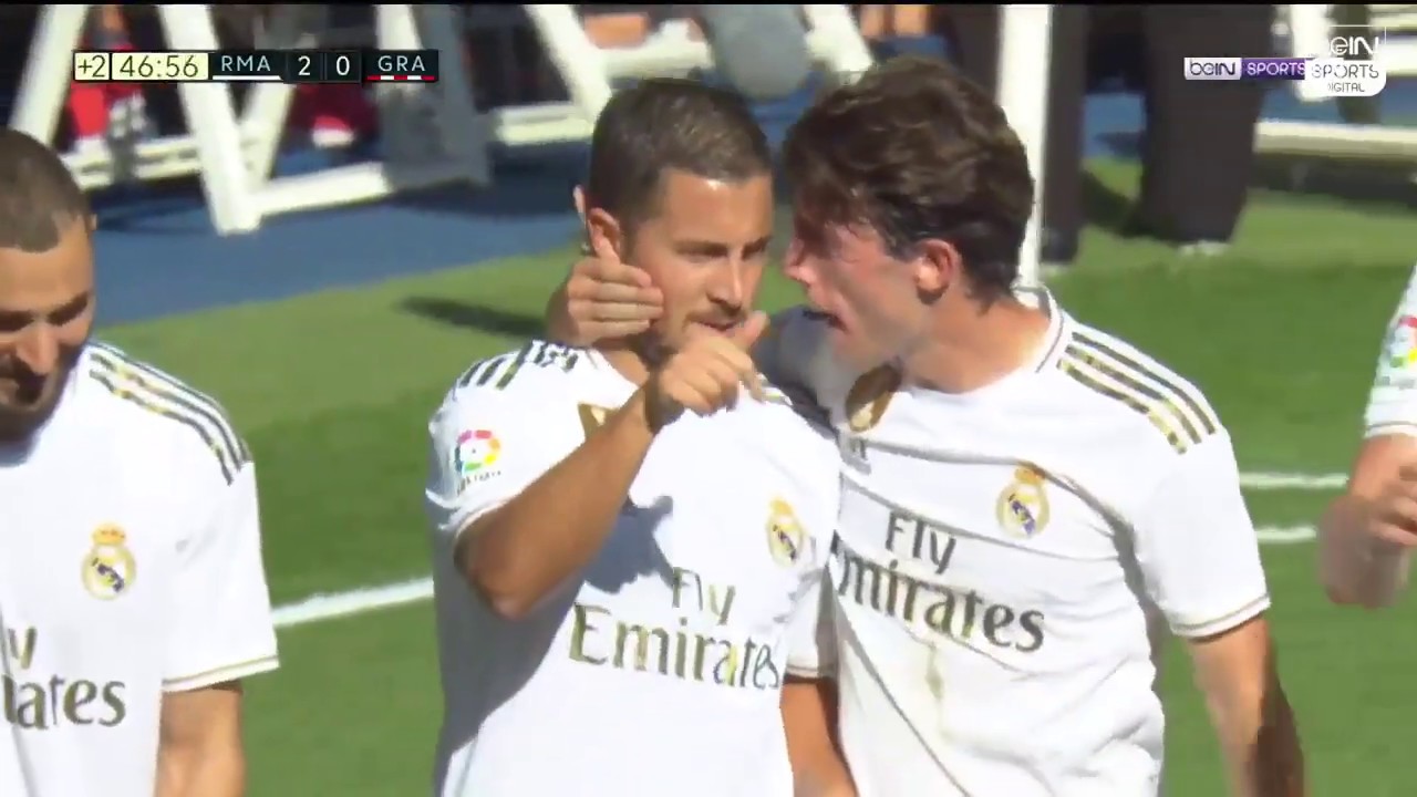 Eden Hazard First Goal For Real Madrid / Primer Gol de Eden Hazard con el Real Madrid background
