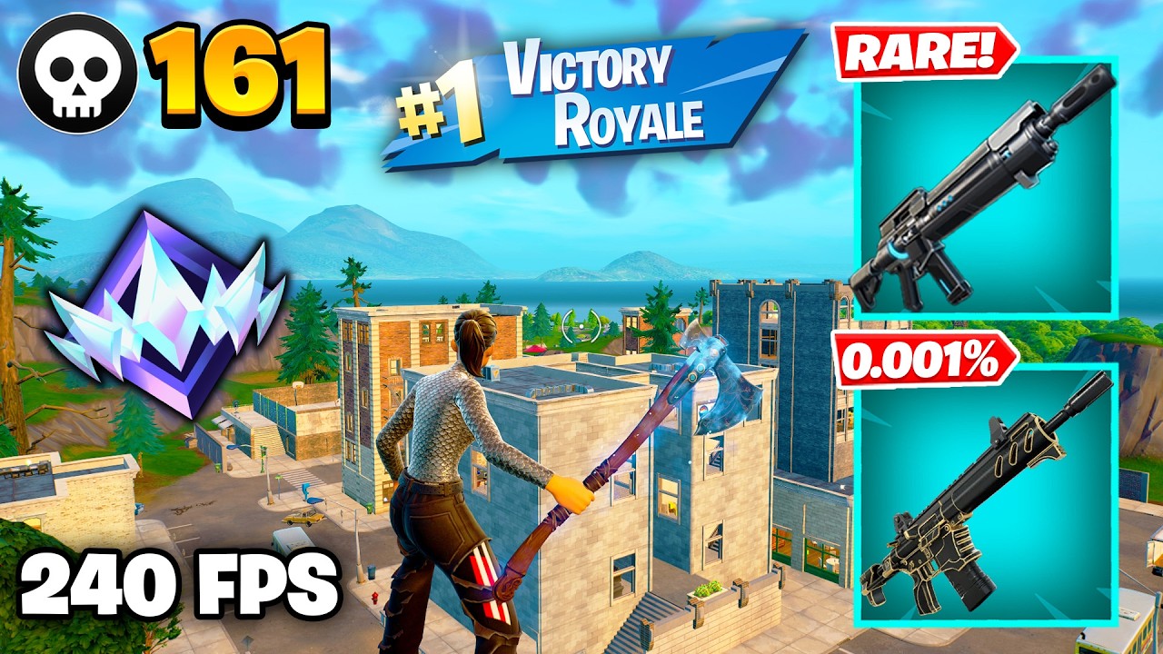161 Elimination "RANKED RELOAD" Gameplay Wins (Fortnite Chapter 7 Keyboard & Mouse) background