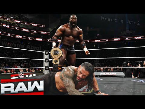 WWE 26 May 2026 Oba Femi Brutal Attack Roman Reigns WWE Raw 2026 Highlights background