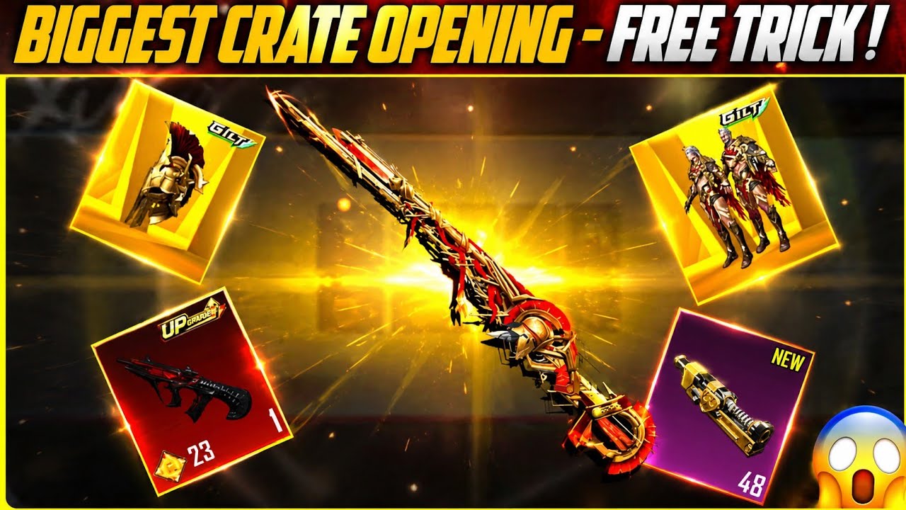 😱 New Upgraded M1 Grand For 0 UC | Free UC Crate Opening Trick And Upgrade AUG Biggest Opening