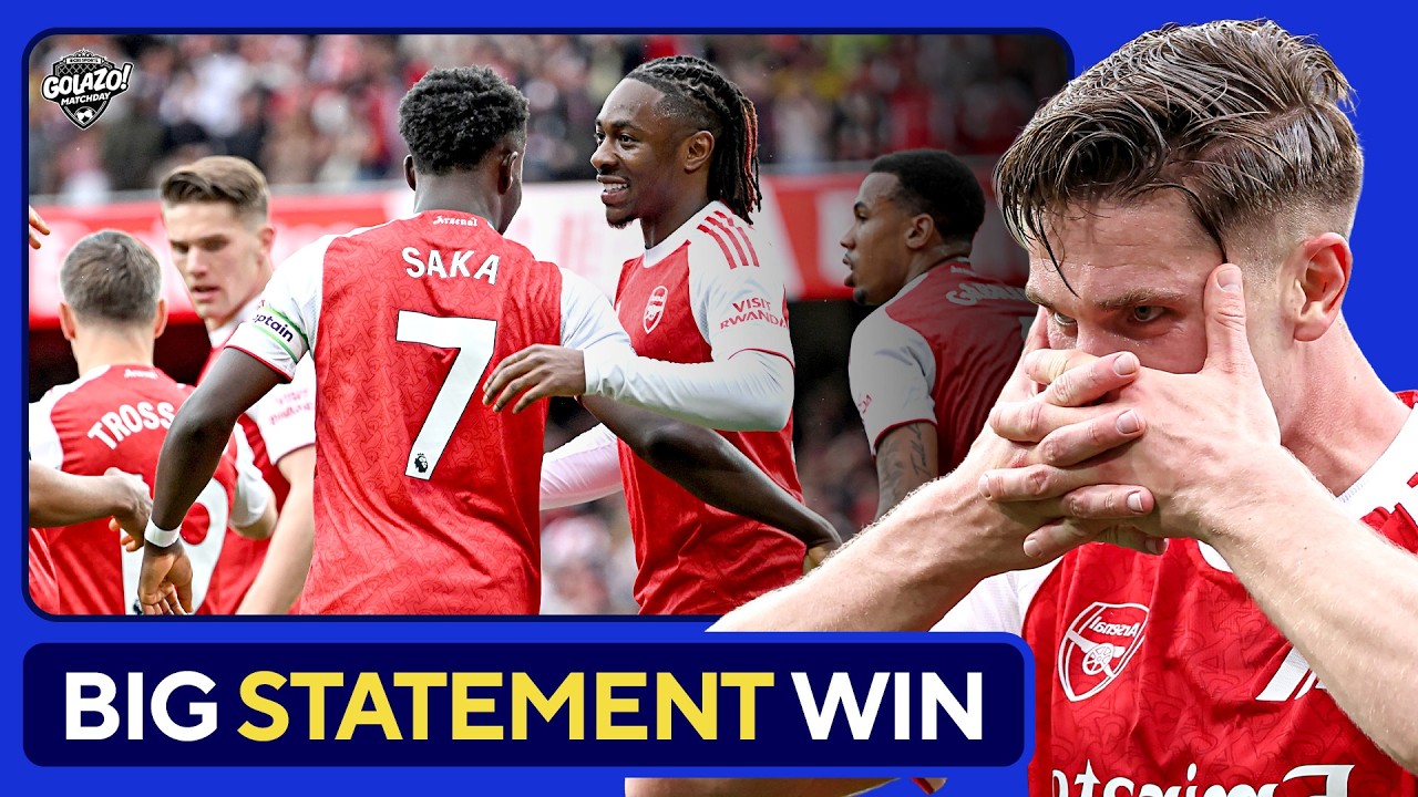 Arsenal VITAL victory over Fulham to stay 6 points ahead of Manchester City | CBS Sports Golazo