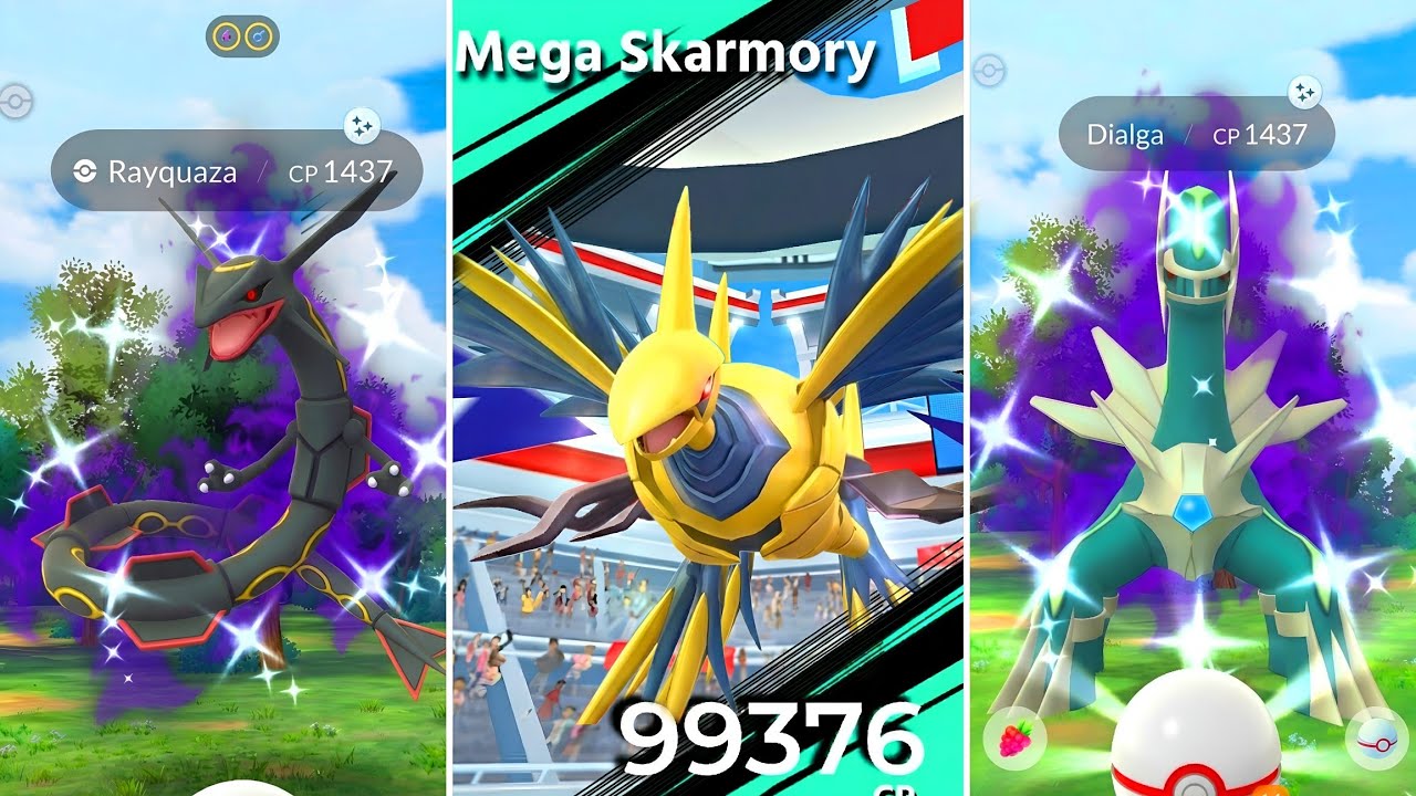 Mega Skarmory Raid Day | Shiny shadow rayquaza or dialga in pokemon go.