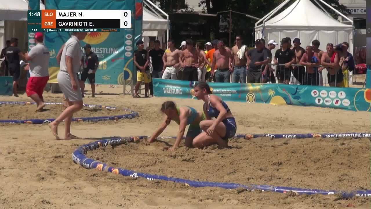 Nusa MAJER (SLO) vs. Eleni GAVRINIOTI (GRE) • B | Round 2 • Women's BW 60Kg background