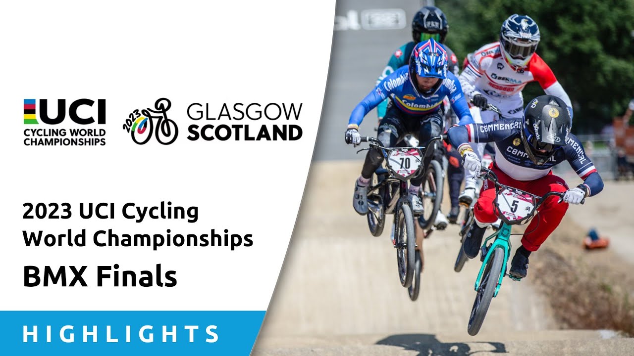 All the BMX Finals from the 2023 UCI Cycling World Championships background