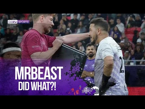 MrBeast Bribes the Goalkeeper at Match for Hope 2026 | beIN SPORTS USA background