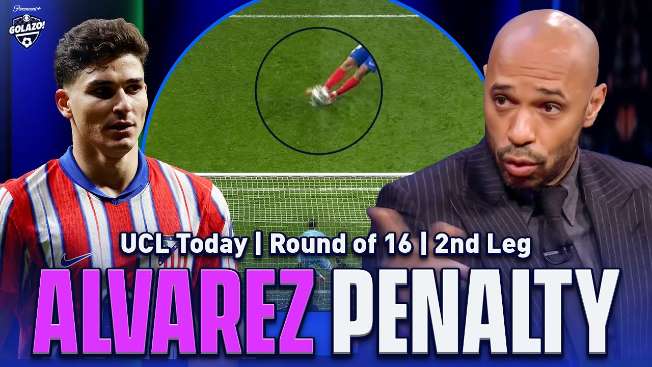 Thierry Henry REACTS to Julián Alvarez's disallowed Penalty | UCL Today | CBS Sports Golazo