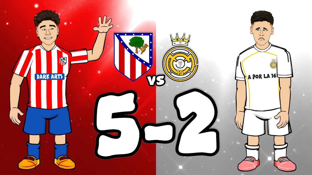 Atlético Madrid 5-2 Real Madrid🔥 La Liga Goals Highlights Alvarez