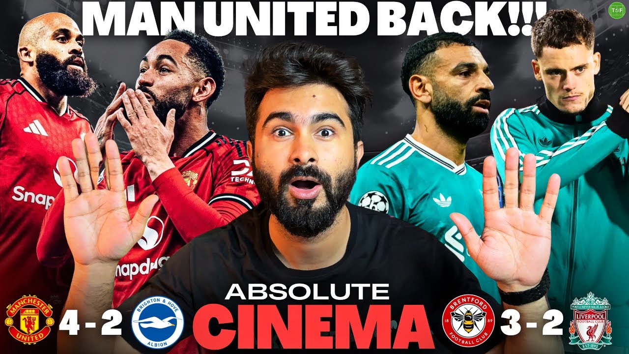 Why Man United is Playing GREAT Football? | United 4-2 Brighton | Liverpool Title Hopes Fumbles #MDB background