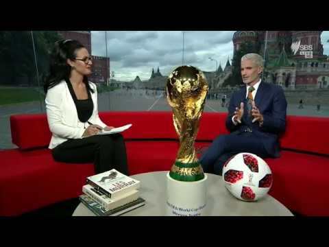 Football's holy grail: The FIFA World Cup trophy in our Moscow studio! backdrop