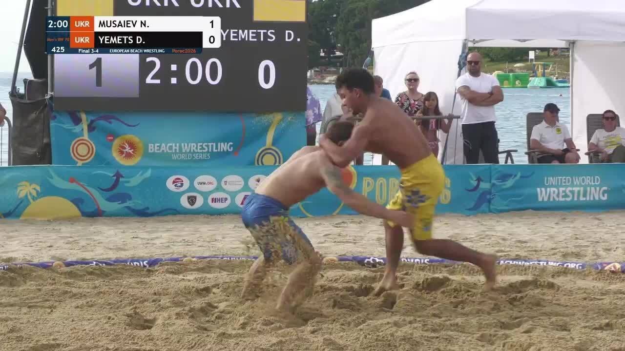 Nadir Khan MUSAIEV (UKR) vs. Dmytro YEMETS (UKR) • Final 3-4 • Men's BW 70Kg