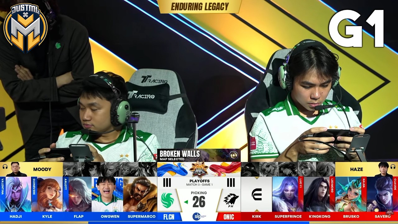ONIC PH vs TEAM FALCONS - GAME 1 | Playoffs Day 2 | MPL Philippines Season 17