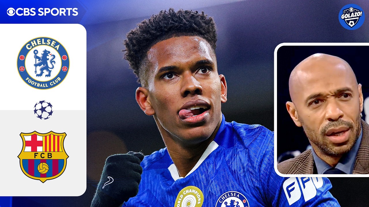 Estêvão shines as Chelsea sink Barcelona! REACTION from Thierry Henry and Liam Delap | UCL Today background