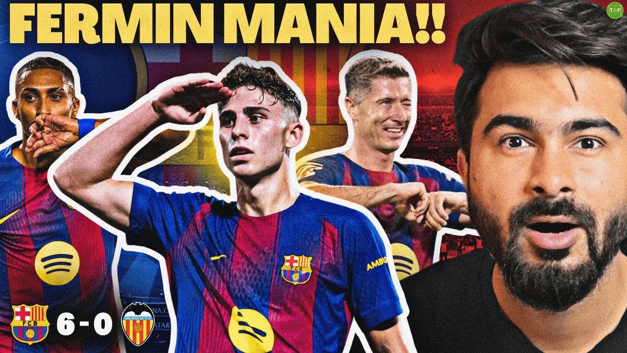 FERMIN STUNNER! Barca Smash Valencia 6-0 in LaLiga background