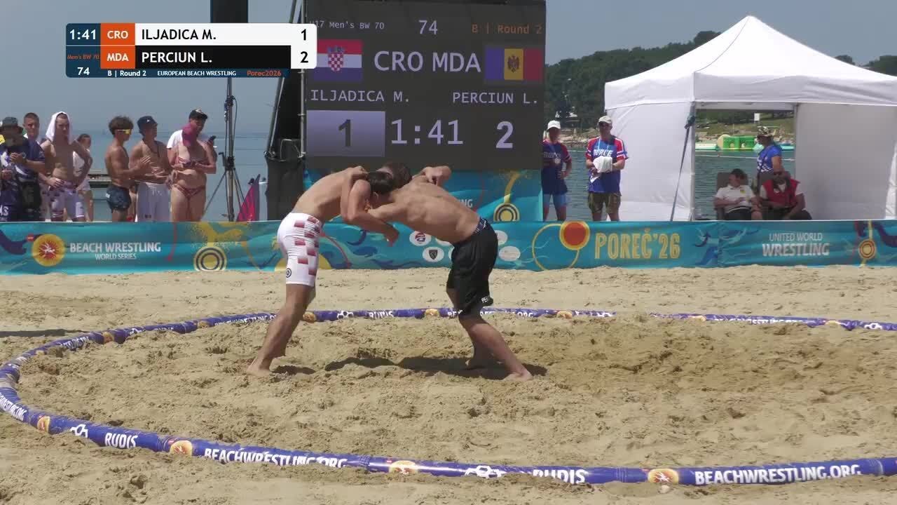 Matej ILJADICA (CRO) vs. Lucian Savelie PERCIUN (MDA) • B | Round 2 • Men's BW 70Kg background