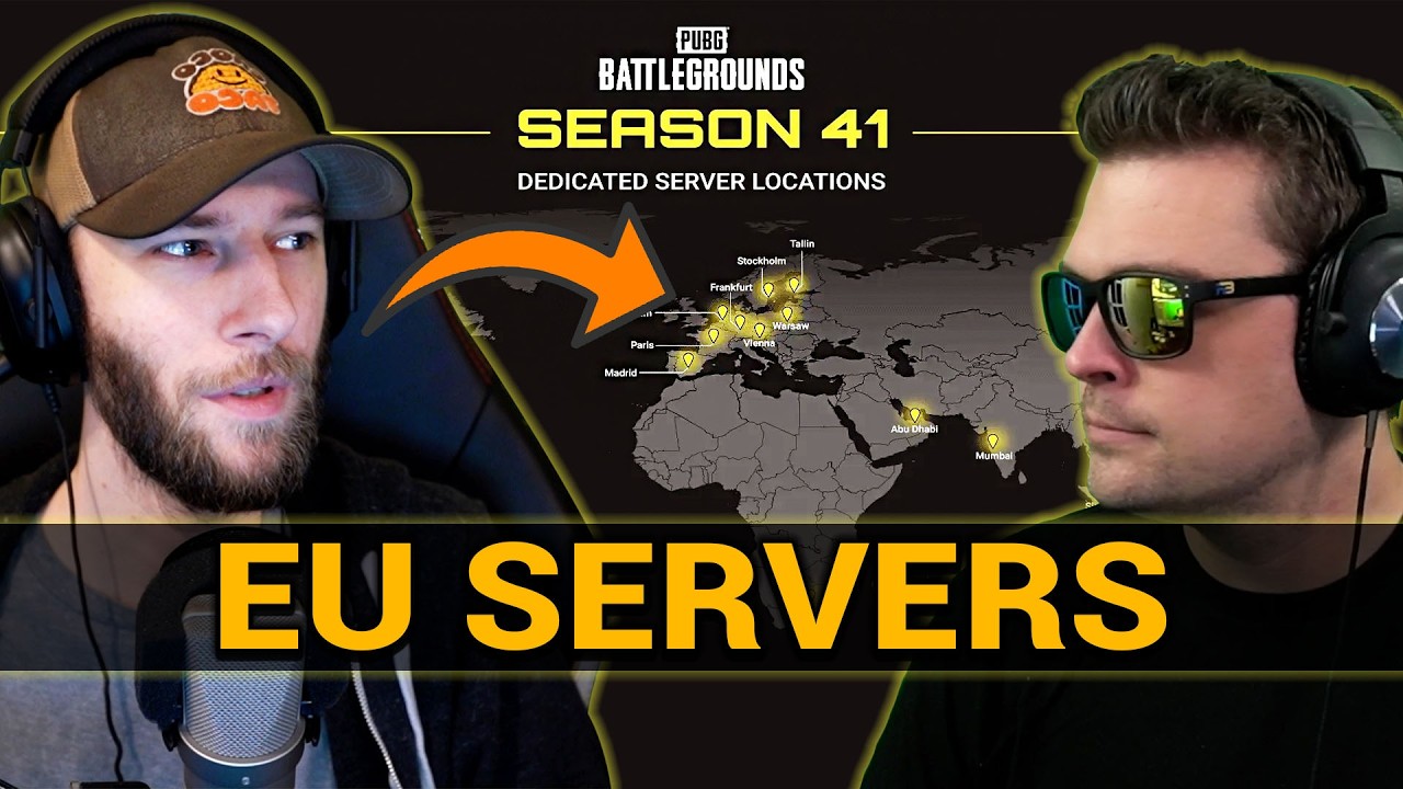 chocoTaco and HollywoodBob HAVE to Play PUBG on EU Servers | Erangel Duos Gameplay
