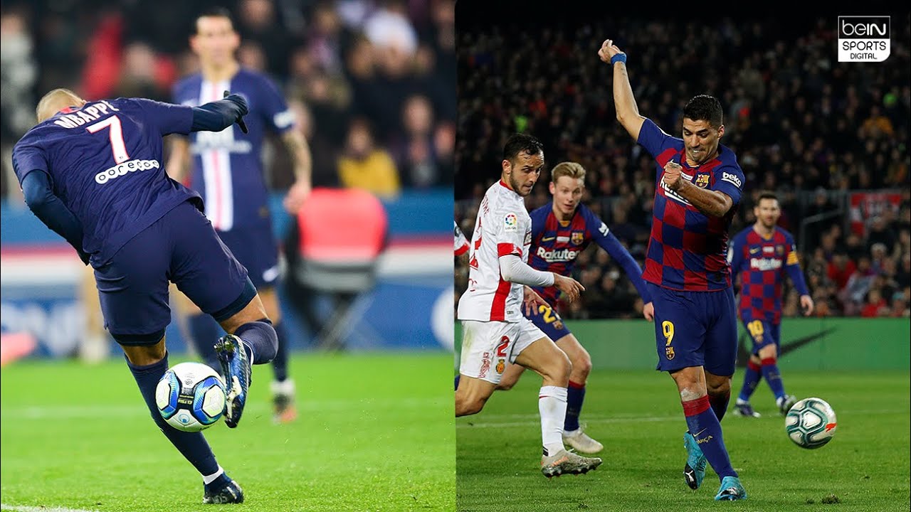 Back-Heel Battle: Mbappe vs. Suarez 🤯- Who did it best? background
