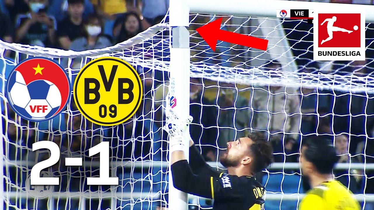 Goalkeeper Breaks The Goal?! Vietnam vs. Borussia Dortmund 2-1 | Highlights background
