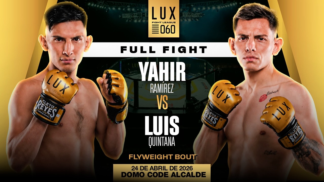 Yahir "Venom" Ramírez vs Luis "Lobo" Quintana, sin piedad en LUX 060👊🔥 #luxfightleague background