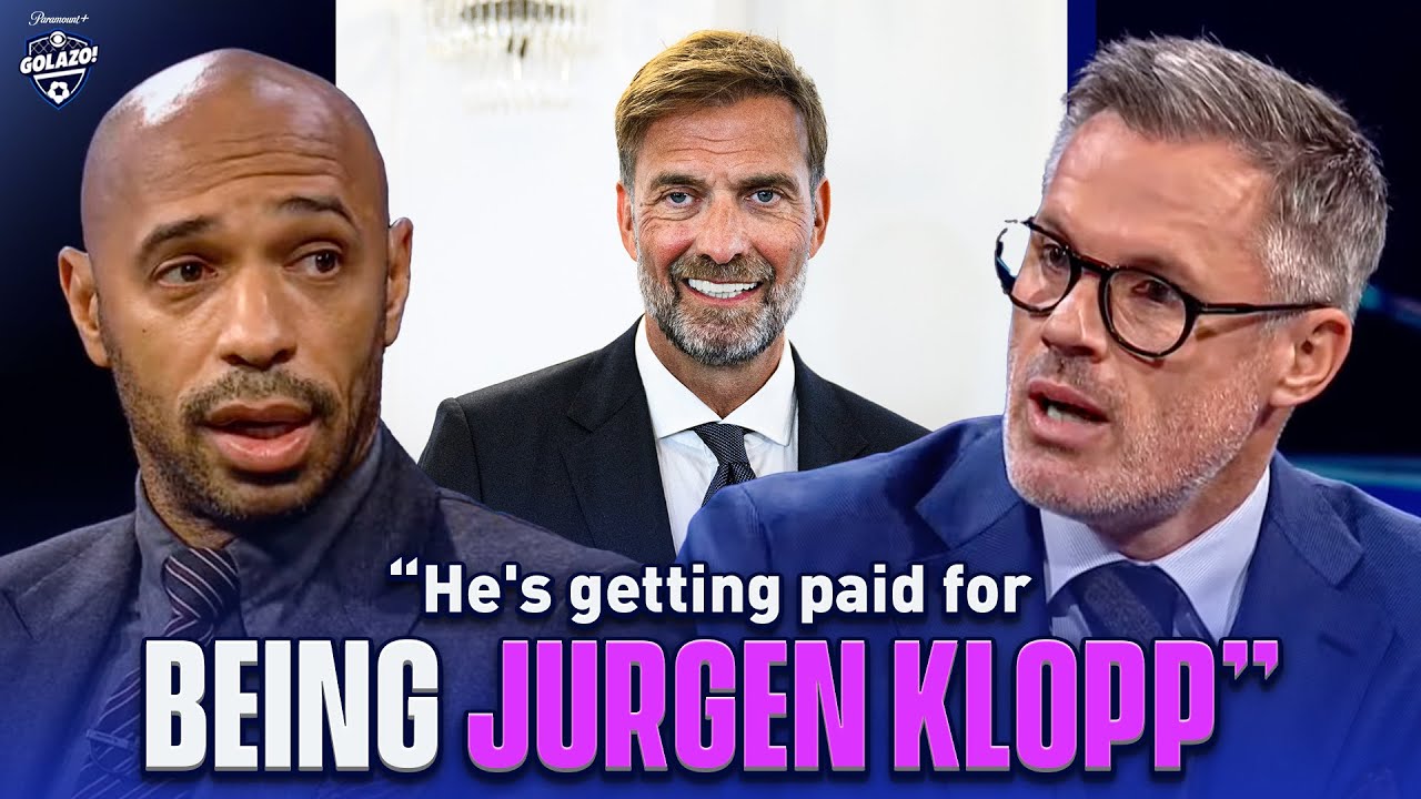 Jamie Carragher & Thierry Henry's HONEST opinions on Jürgen Klopp's Red Bull appointment | ULC Today background
