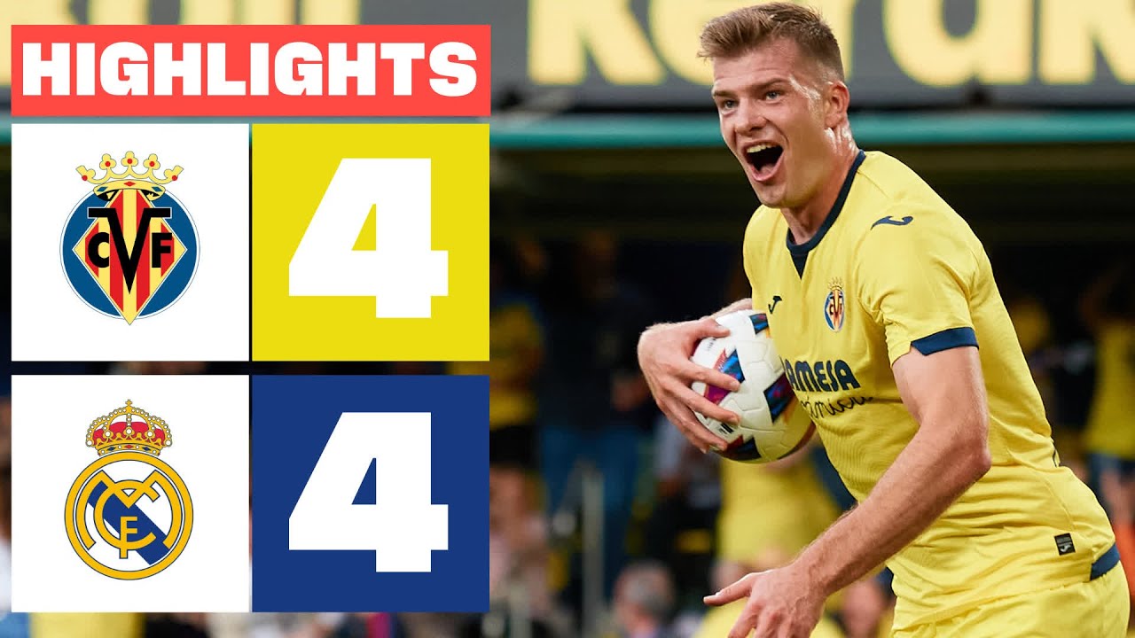 VILLARREAL CF 4 - 4 REAL MADRID | RESUMEN LALIGA EA SPORTS background