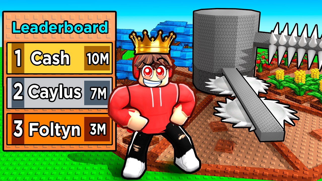 I Got TOP LEADERBOARD in Build a Ring Farm!