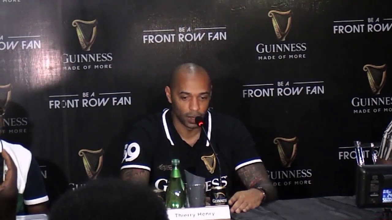 WATCH!: Arsenal Legend, Henry Speaks Pidgin English backdrop