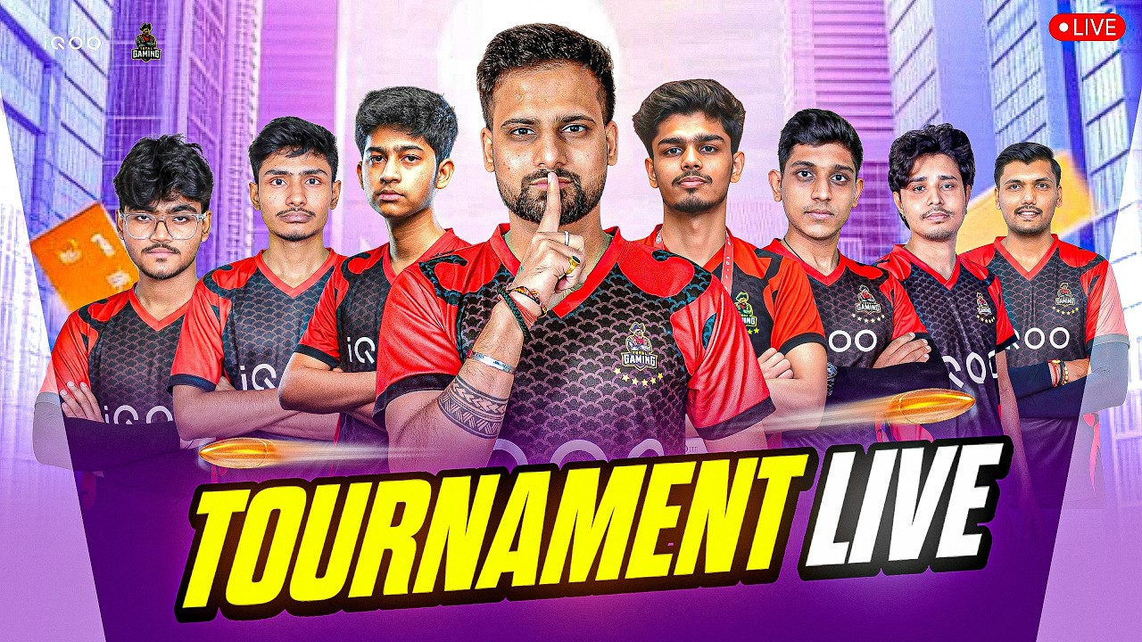 BACK TO BACK LIVE TOURNAMENT LIVE WITH iQOO TG ESPORTS | FT. iQOOTG FOZYAJAY | #iQOOTG