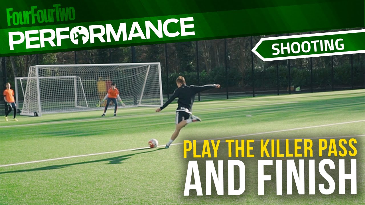 Soccer shooting exercise | Play the killer pass and finish drill | Swansea City Academy