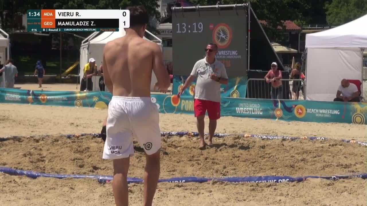 Roman VIERU (MDA) vs. Zurab MAMULADZE (GEO) • B | Round 3 • Men's BW 80Kg background