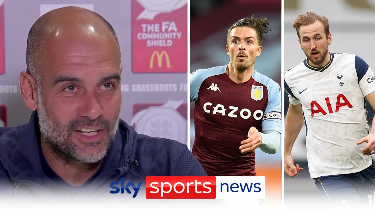 Pep Guardiola on why he signed Jack Grealish, Harry Kane rumours and Lionel Messi leaving Barcelona backdrop