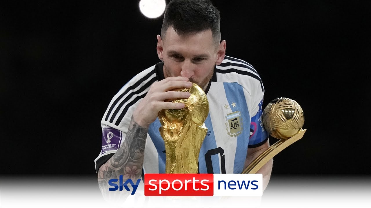 Argentina win the 2022 World Cup background