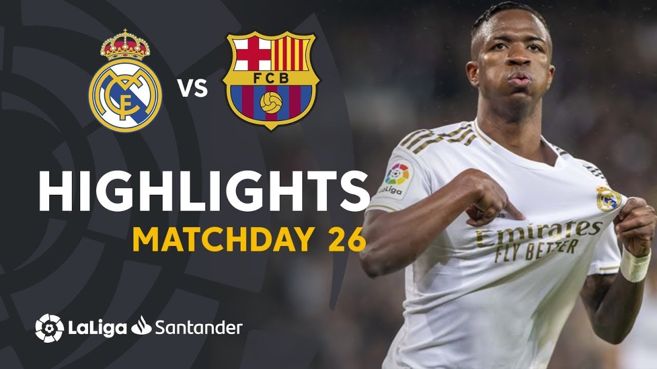 Highlights Real Madrid vs FC Barcelona (2-0) background