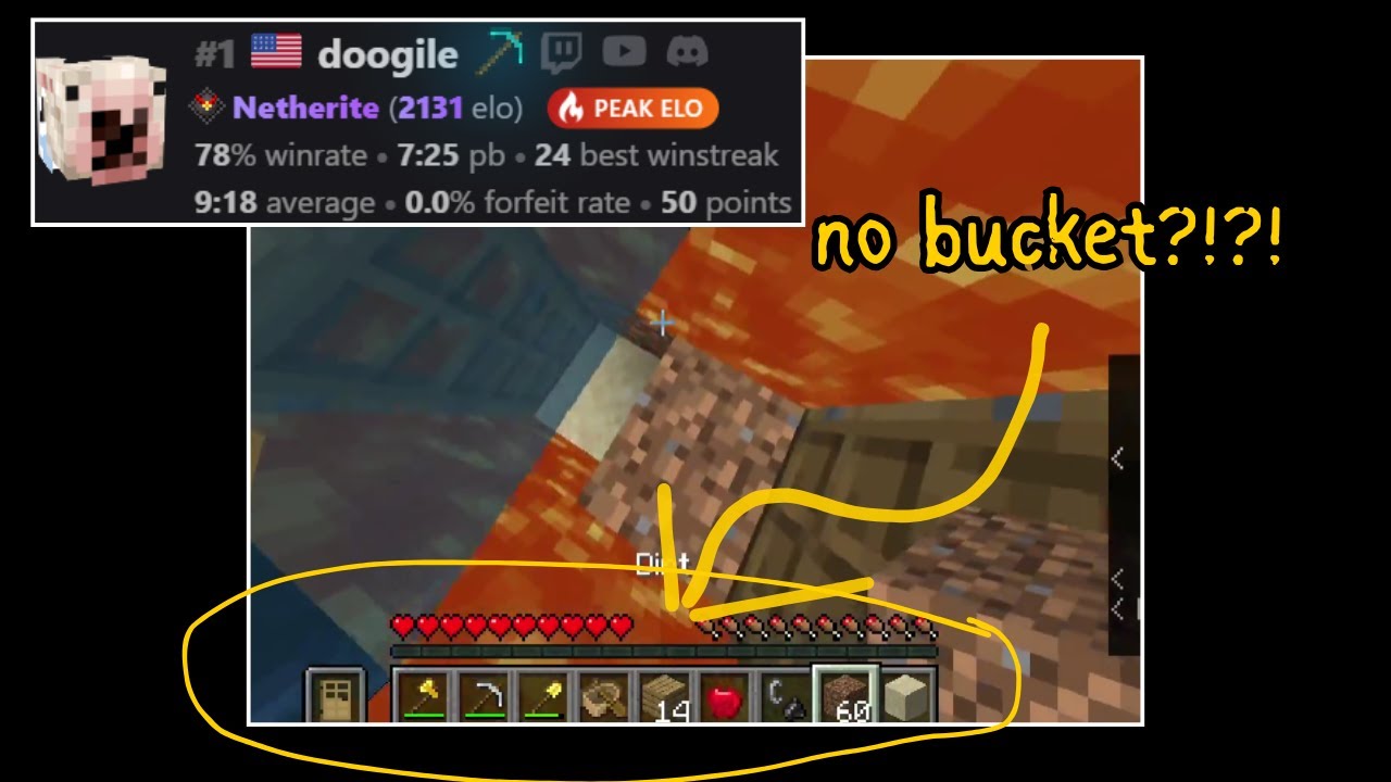 Insane Minecraft Speedrunning Clips That Make Me Wonder If Doogile is Human background