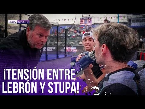 ¡Lebron y Stupa se encaran en pleno partido! | Premier Padel Santiago | beIN SPORTS USA background