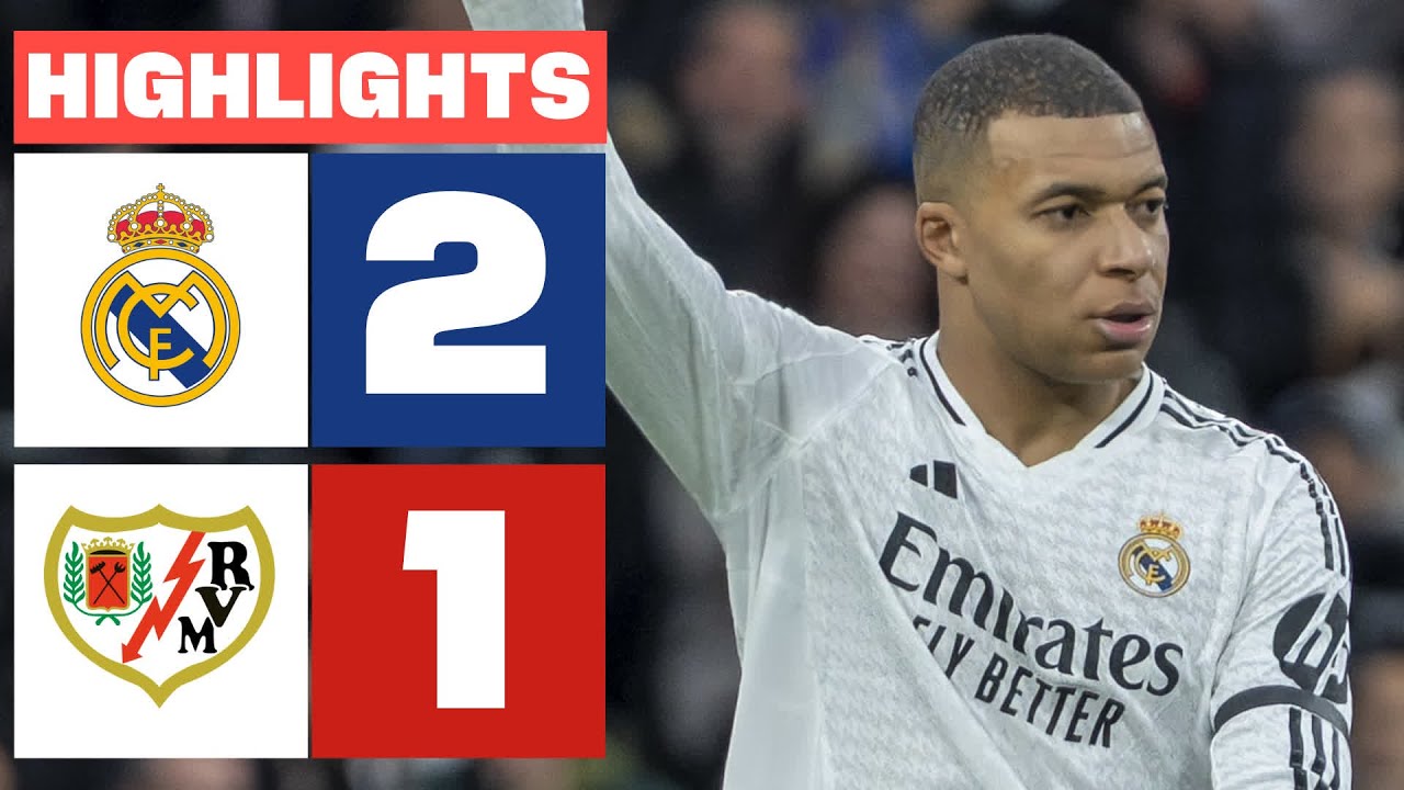 REAL MADRID 2 - 1 RAYO VALLECANO I RESUMEN LALIGA EA SPORTS backdrop