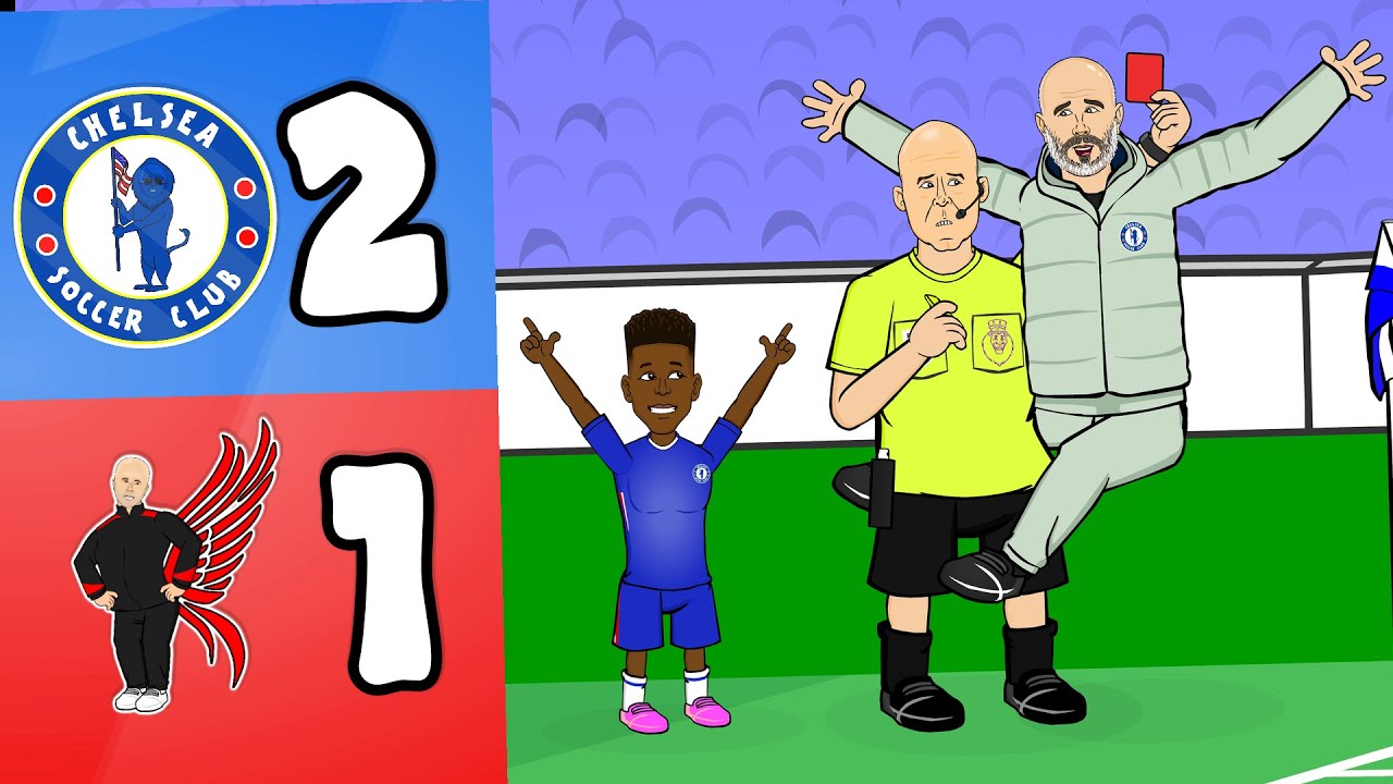 ESTEVAO WINS IT IN STOPPAGE TIME😲 Chelsea 2-1 Liverpool Goals Highlights background