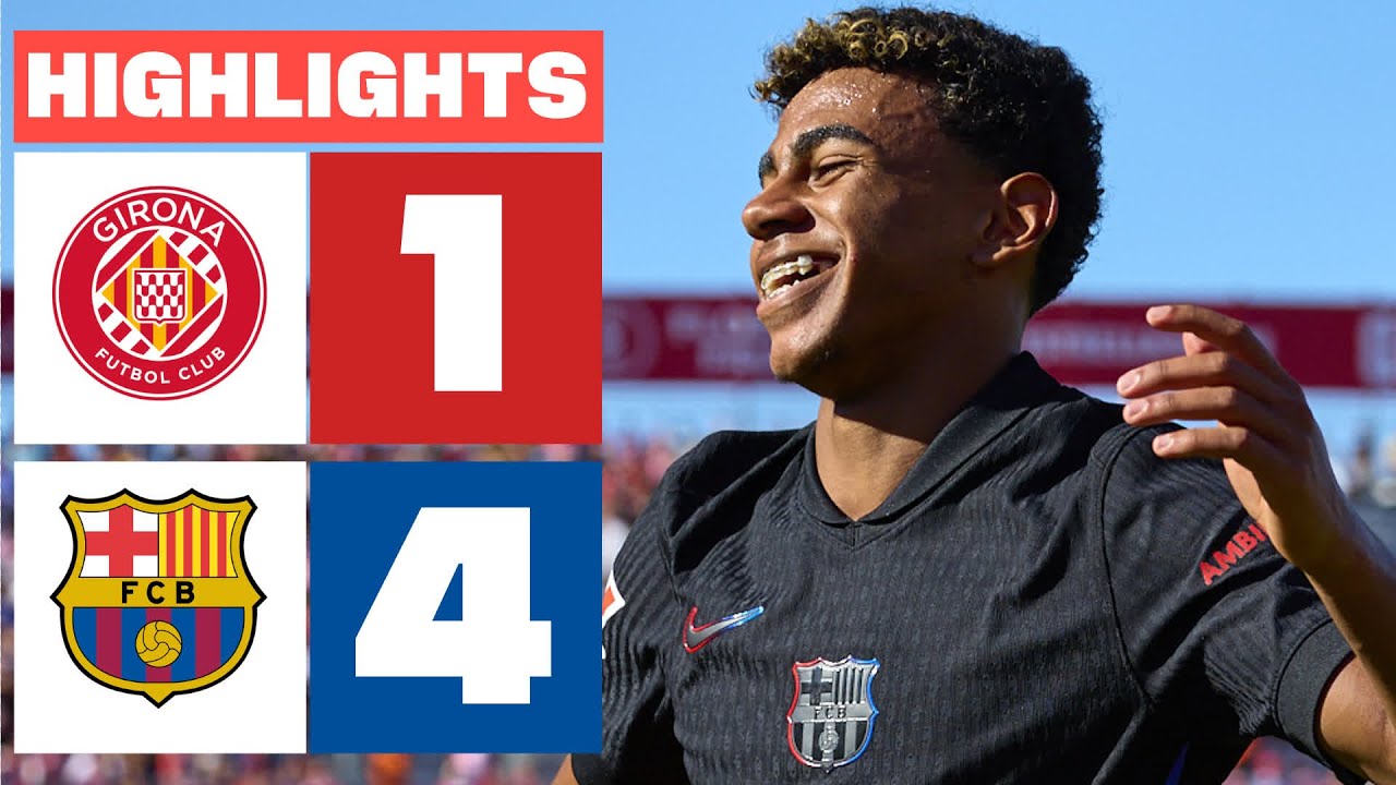 GIRONA FC 1 - 4 FC BARCELONA | RESUMEN LALIGA EA SPORTS backdrop