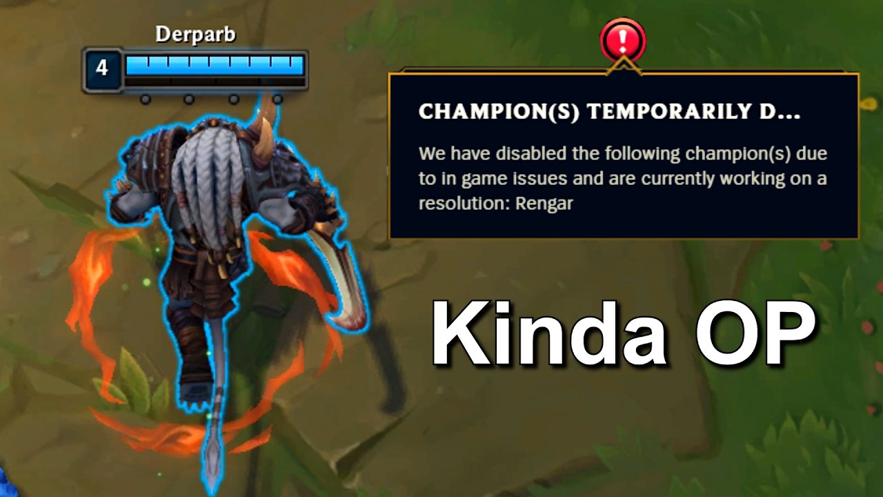 This is why Rengar got DISABLED!