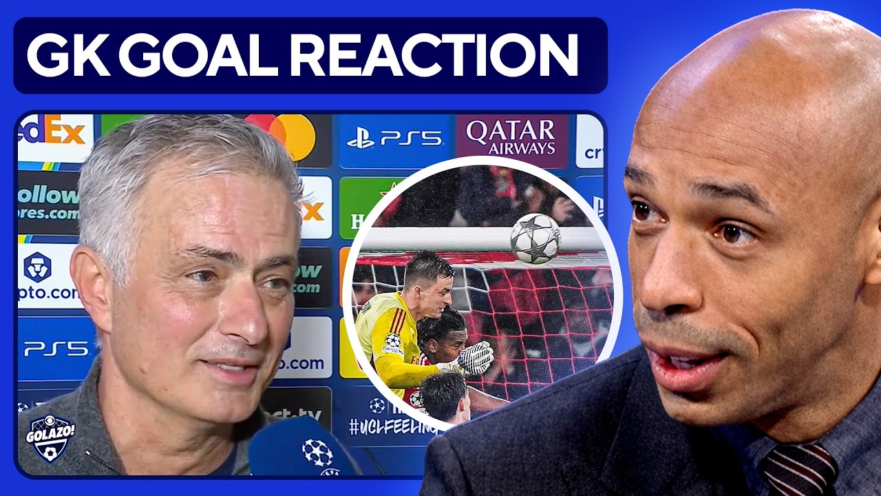 Jose Mourinho REACTS To Goalkeeper Scoring Against Real Madrid 😲 | UCL Today background