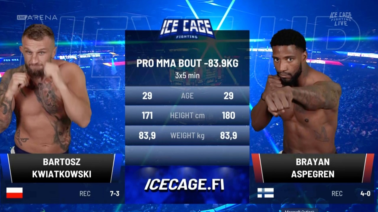 Brayan Aspegren vs Bartosz Kwiatkowski FULL FIGHT | ICE CAGE 7 background