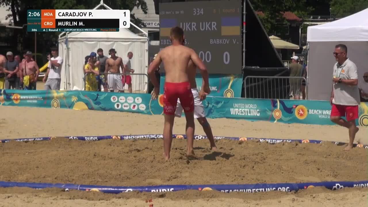 Piotr CARADJOV (MDA) vs. Mislav MURLIN (CRO) • A | Round 1 • Men's BW 80Kg background