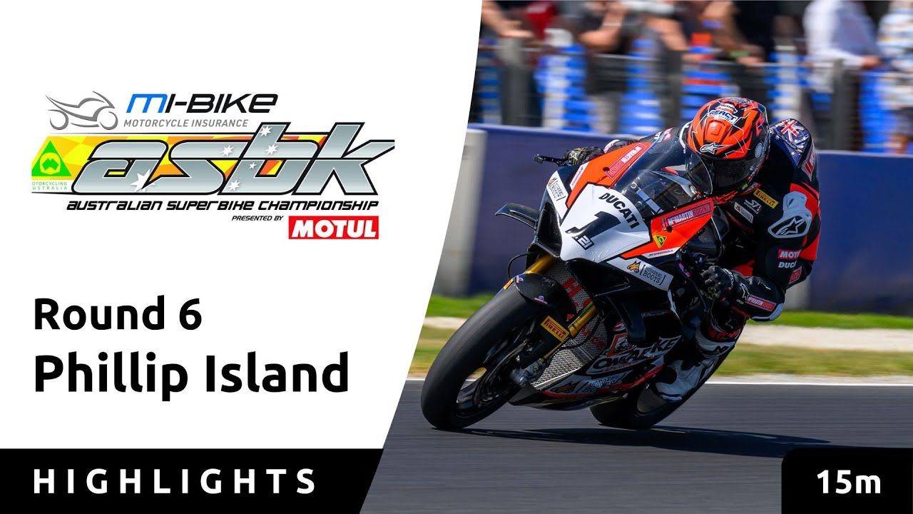 Round 6 Highlights | Phillip Island - ASBK 2025 background