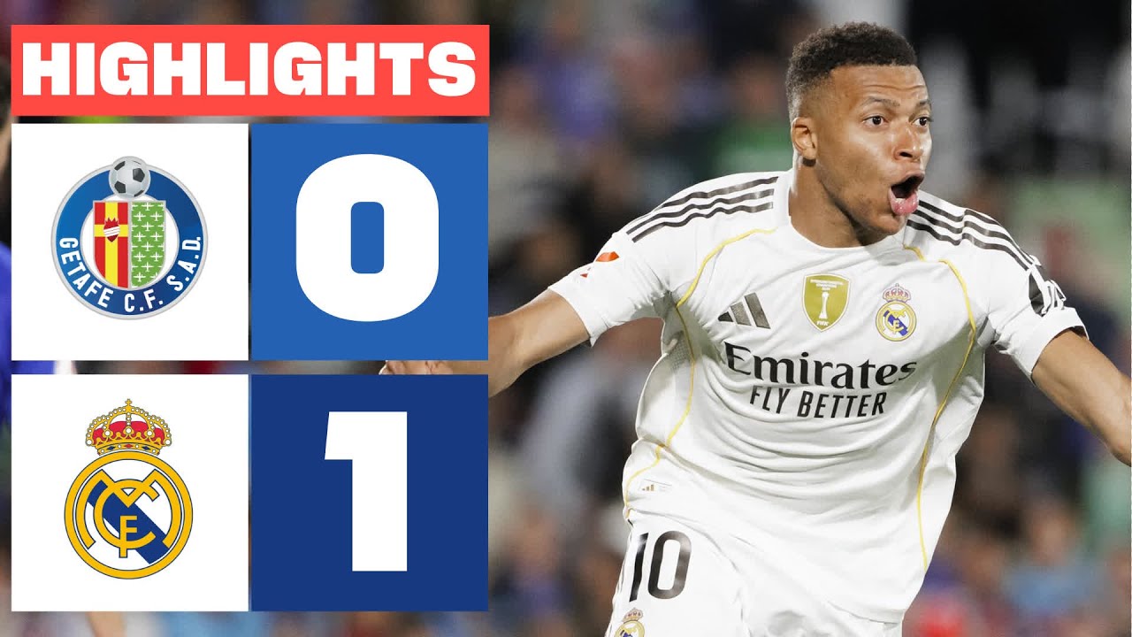 GETAFE CF 0 - 1 REAL MADRID | RESUMEN LALIGA EA SPORTS background