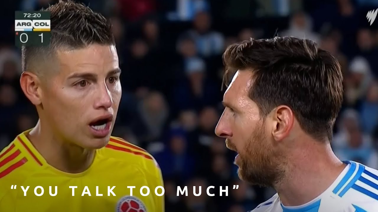 Messi's HEATED exchange with James | FIFA World Cup 26™ CONMEBOL Qualifiers background