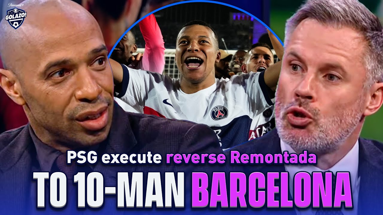 Thierry Henry, Micah & Carragher react to PSG's remarkable comeback! | UCL Today | CBS Sports Golazo backdrop