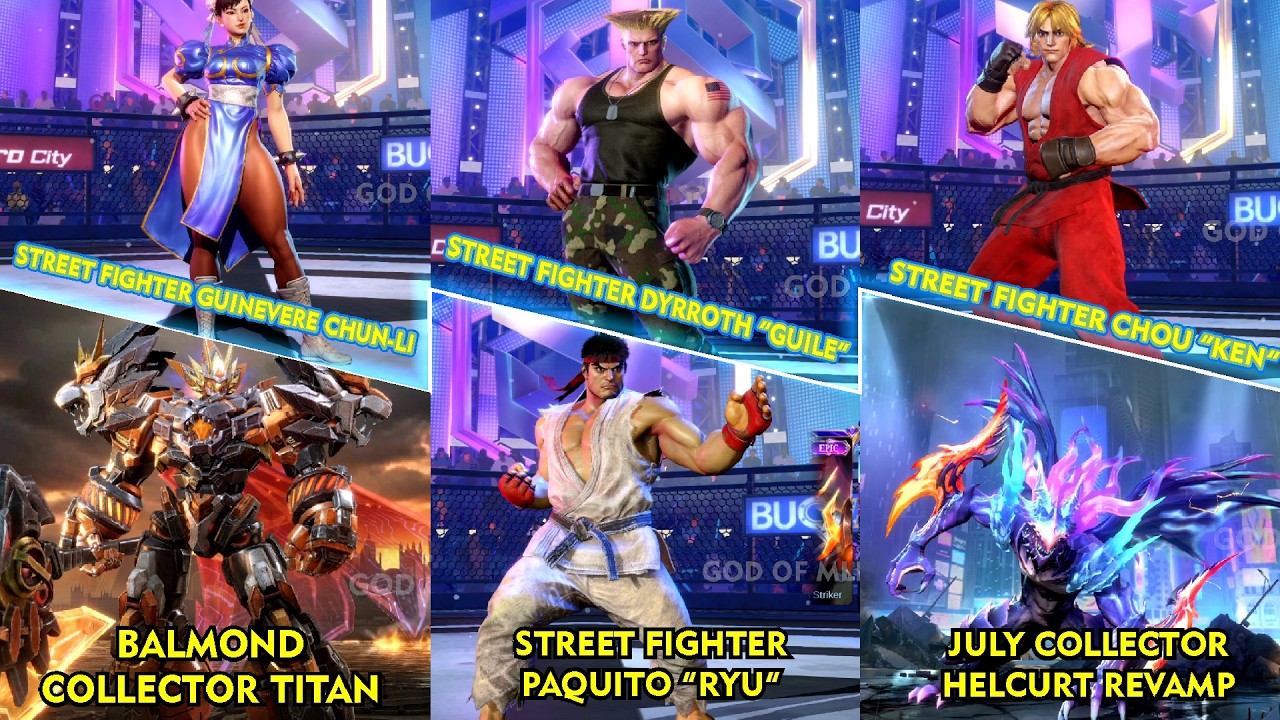 MLBB X STREET FIGHTER SKINS GAMEPLAY l BALMOND COLLECTOR TITAN l HELCURT COL REVAMP l BELERICK STAR