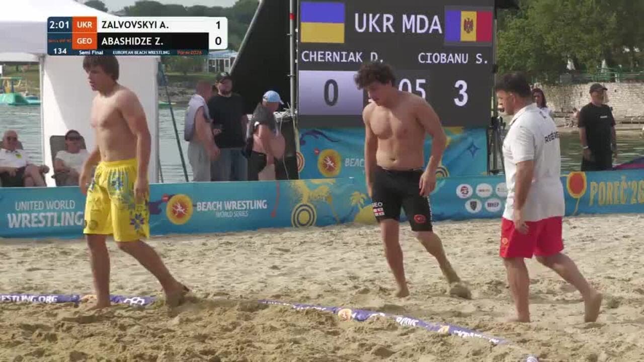 Artem ZALVOVSKYI (UKR) vs. Zebur ABASHIDZE (GEO) • Semi Final • Men's BW 90Kg